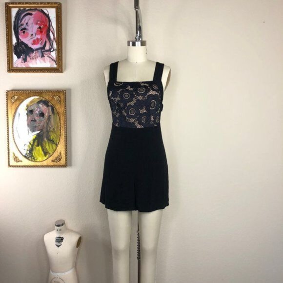 Sonya Romper by For Love & Lemons Open Back Playsuit Dolls Kill - Picture 8 of 8